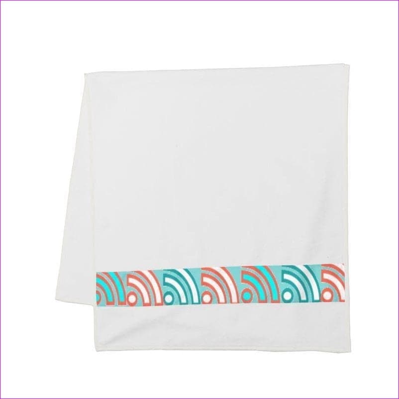 Langis Home Strip Towel - Blue - towel at TFC&H Co.