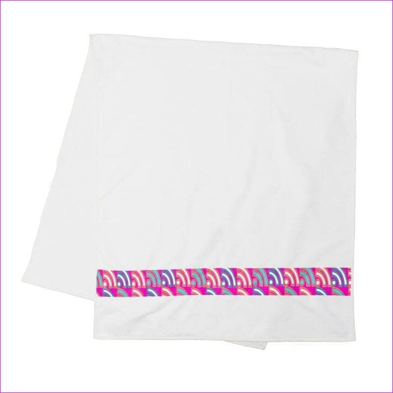 Langis Home Strip Towel - Pink - towel at TFC&H Co.