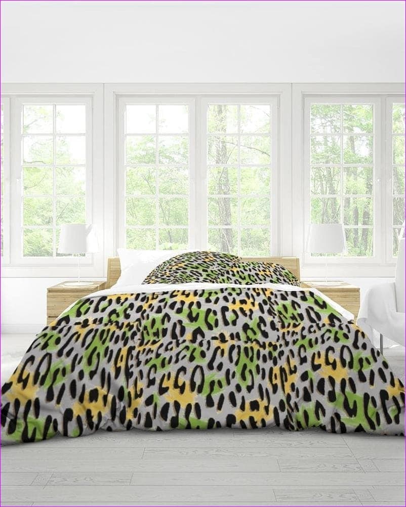 Leopard Splash Home King Duvet Cover Set - bedding at TFC&H Co.