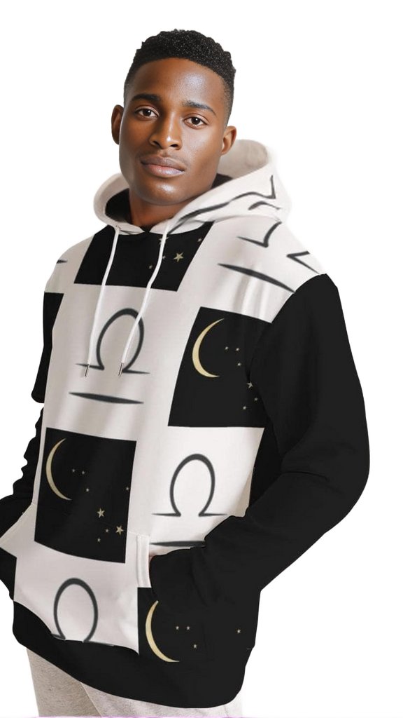 Libra Moon Men's Hoodie - men's hoodie at TFC&H Co.