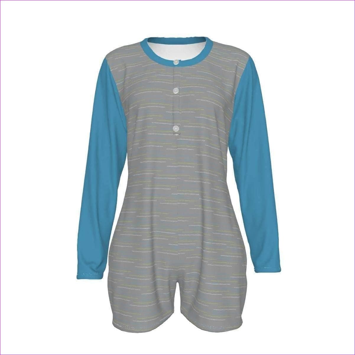 Linear Womens Long Sleeve Romper - women's romper at TFC&H Co.