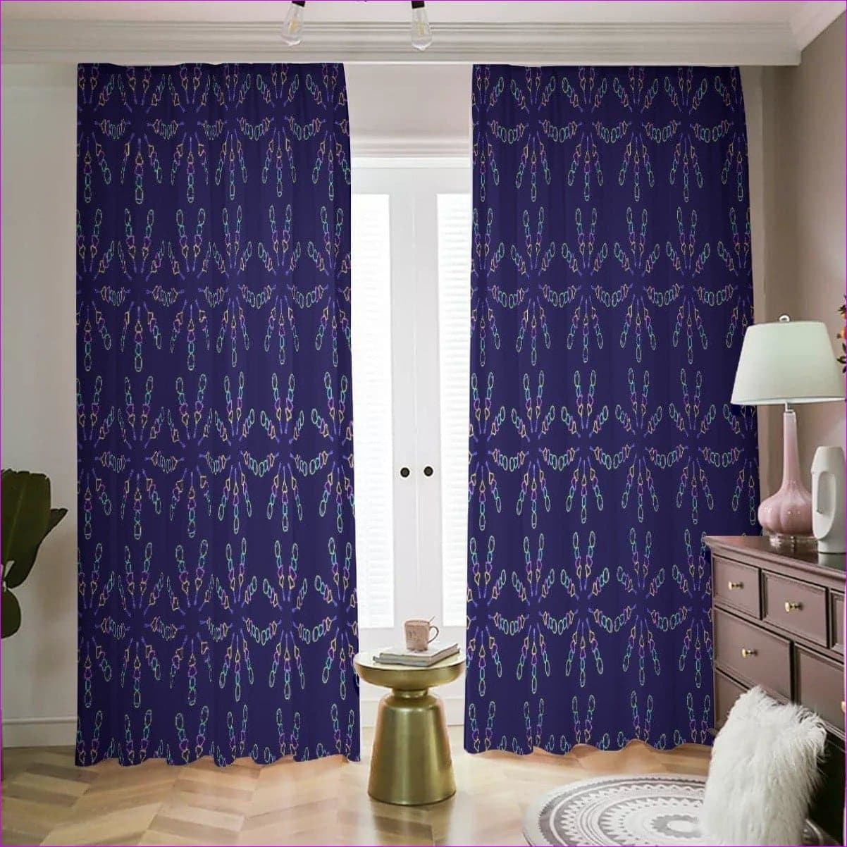 White - Mandala Blackout Curtains | 265(gsm) - blackout curtains at TFC&H Co.