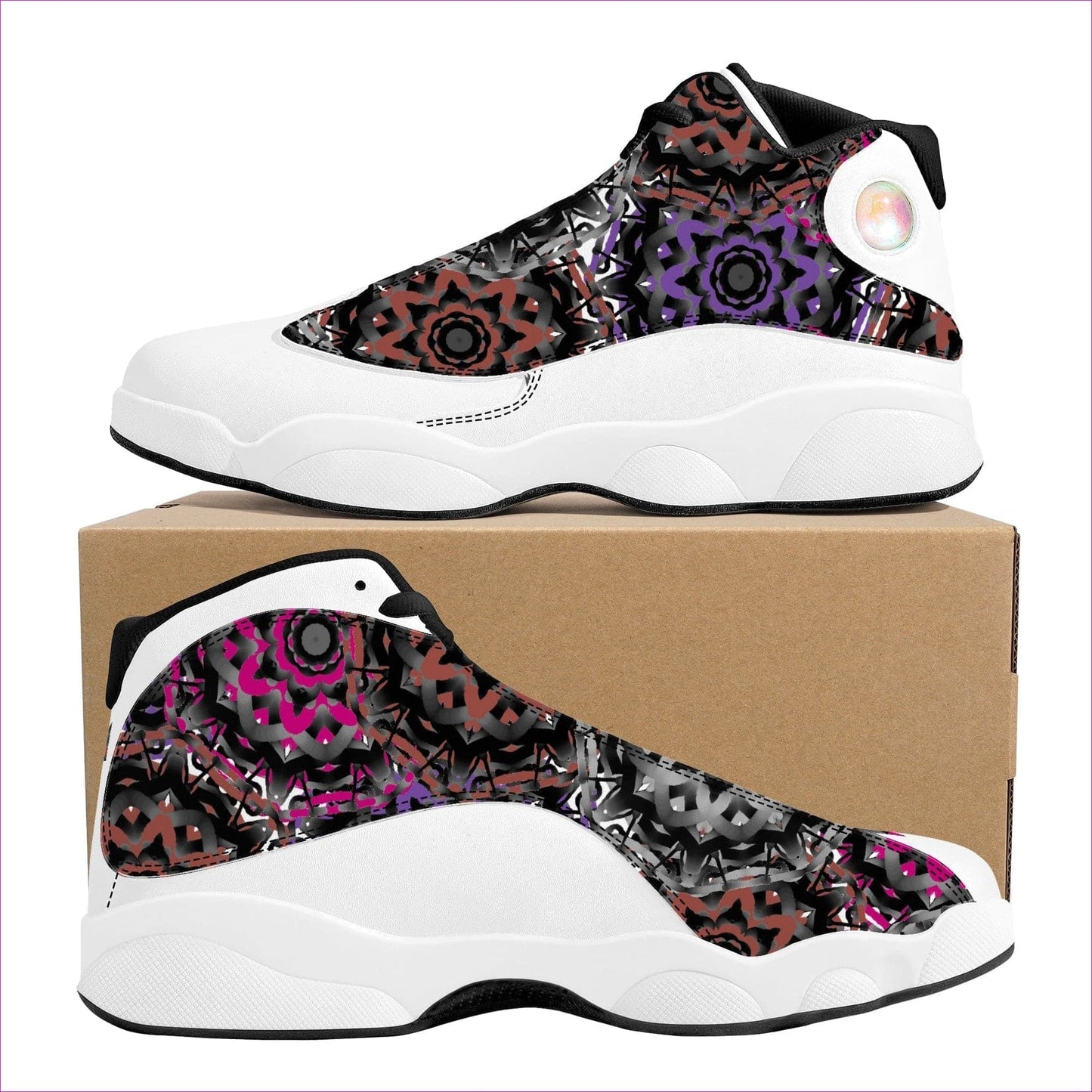 Mandala Graffiti Basketball Shoes - unisex basketball shoes at TFC&H Co.