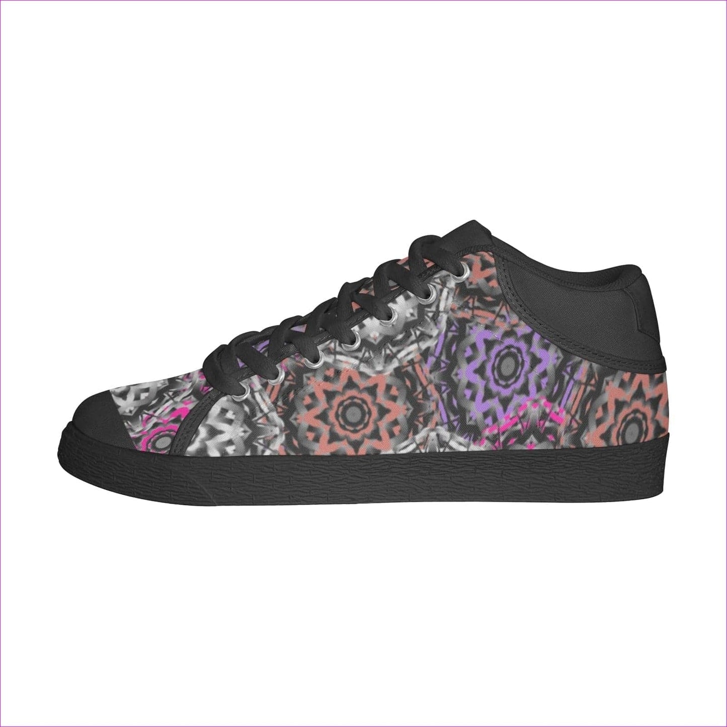 Mandala Graffiti Chukka Canvas Womens Shoes - women's canvas shoes at TFC&H Co.