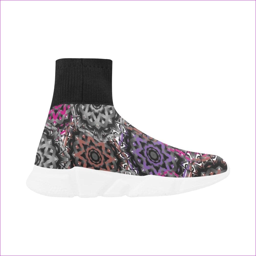Mandala Graffiti Monoceros Stretch Slipper Sock Womens Shoes - women's shoes at TFC&H Co.