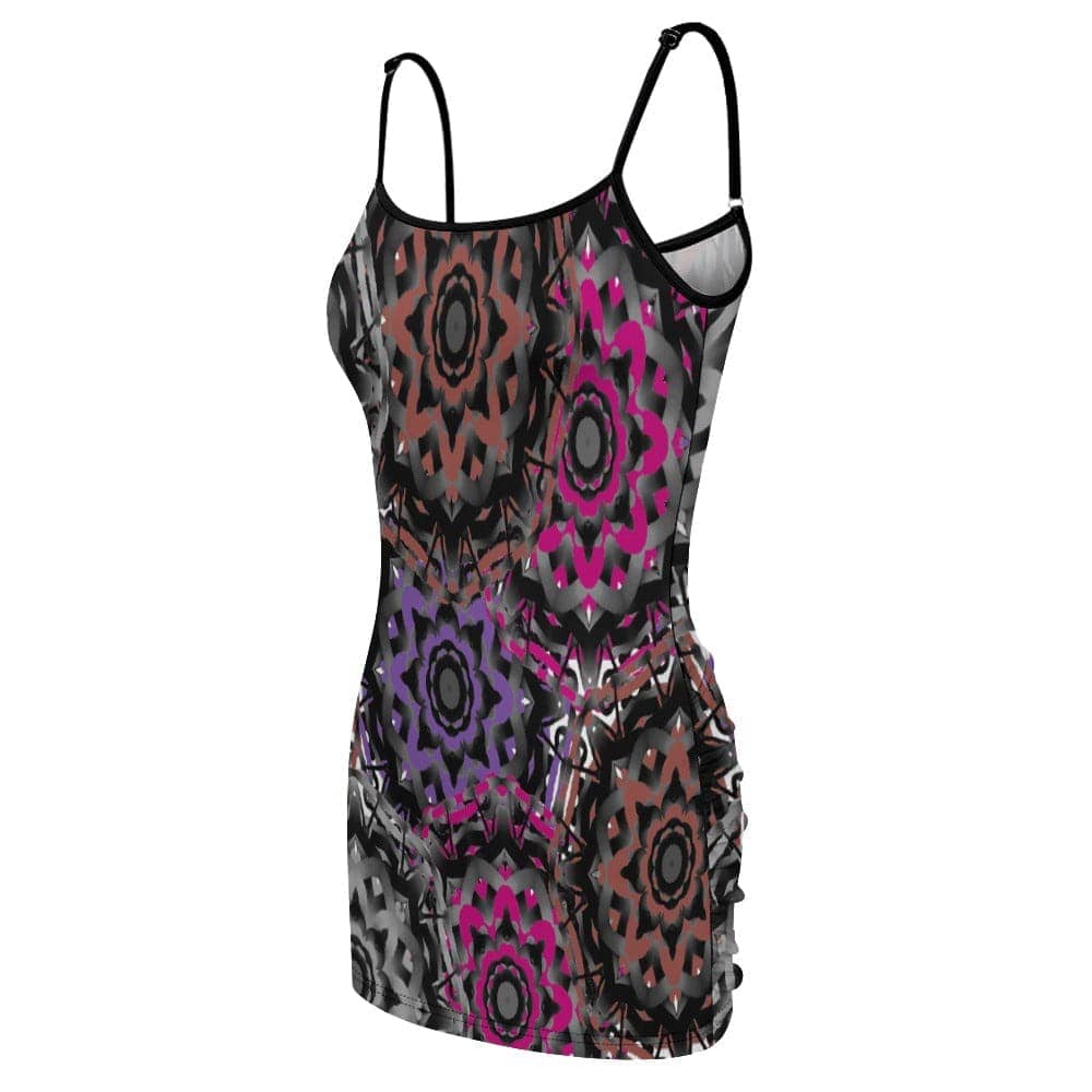 Multi-colored Mandala Graffiti Women's Slim Sexy Hip Dress - women's dress at TFC&H Co.