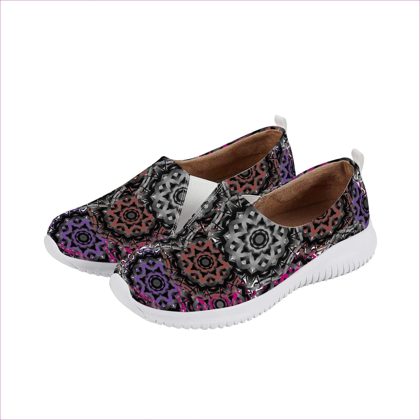Mandala Graffiti Womens Casual Slip On Shoe - women's slip on shoes at TFC&H Co.
