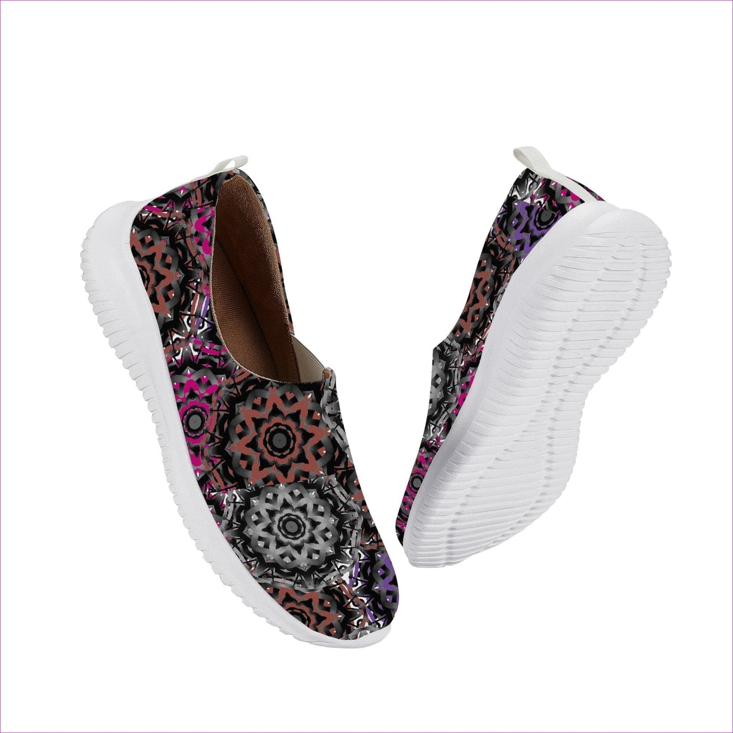 Mandala Graffiti Womens Casual Slip On Shoe - women's slip on shoes at TFC&H Co.