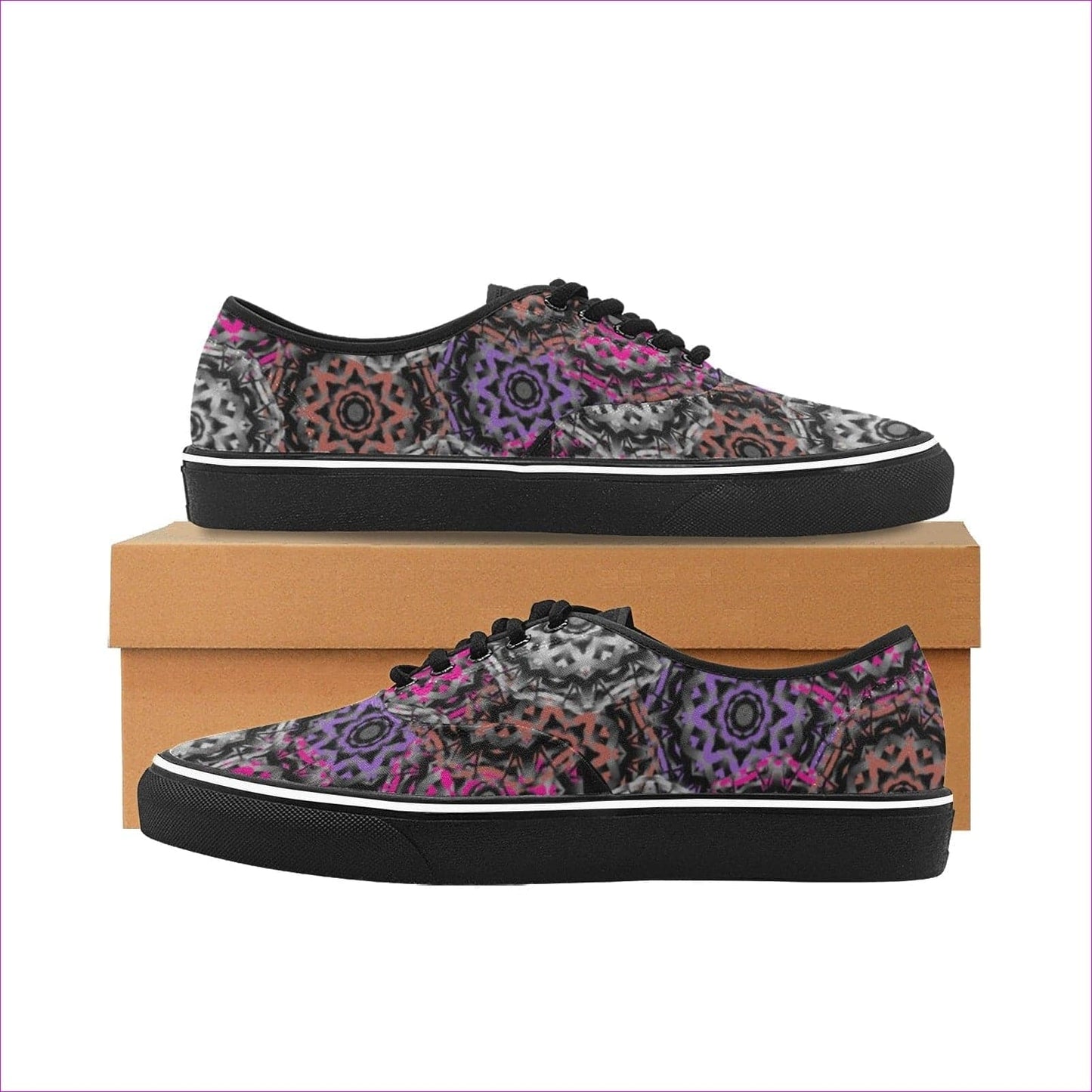 Mandala Graffiti Womens Classic Canvas Low Top Shoe - women's canvas shoes at TFC&H Co.