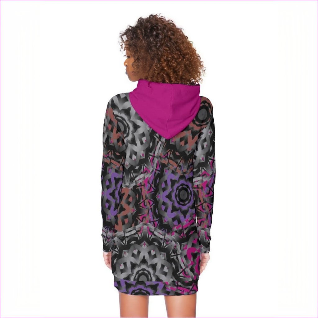 Mandala Graffiti Womens Hoodie Dress - women's hoodie dress at TFC&H Co.