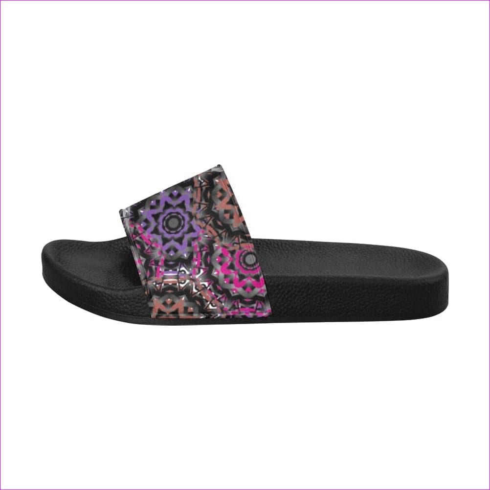 Mandala Graffiti Womens Slides - women's slides at TFC&H Co.
