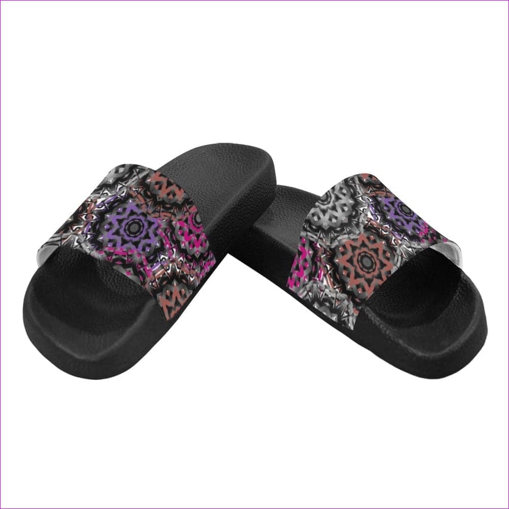 Mandala Graffiti Womens Slides - women's slides at TFC&H Co.