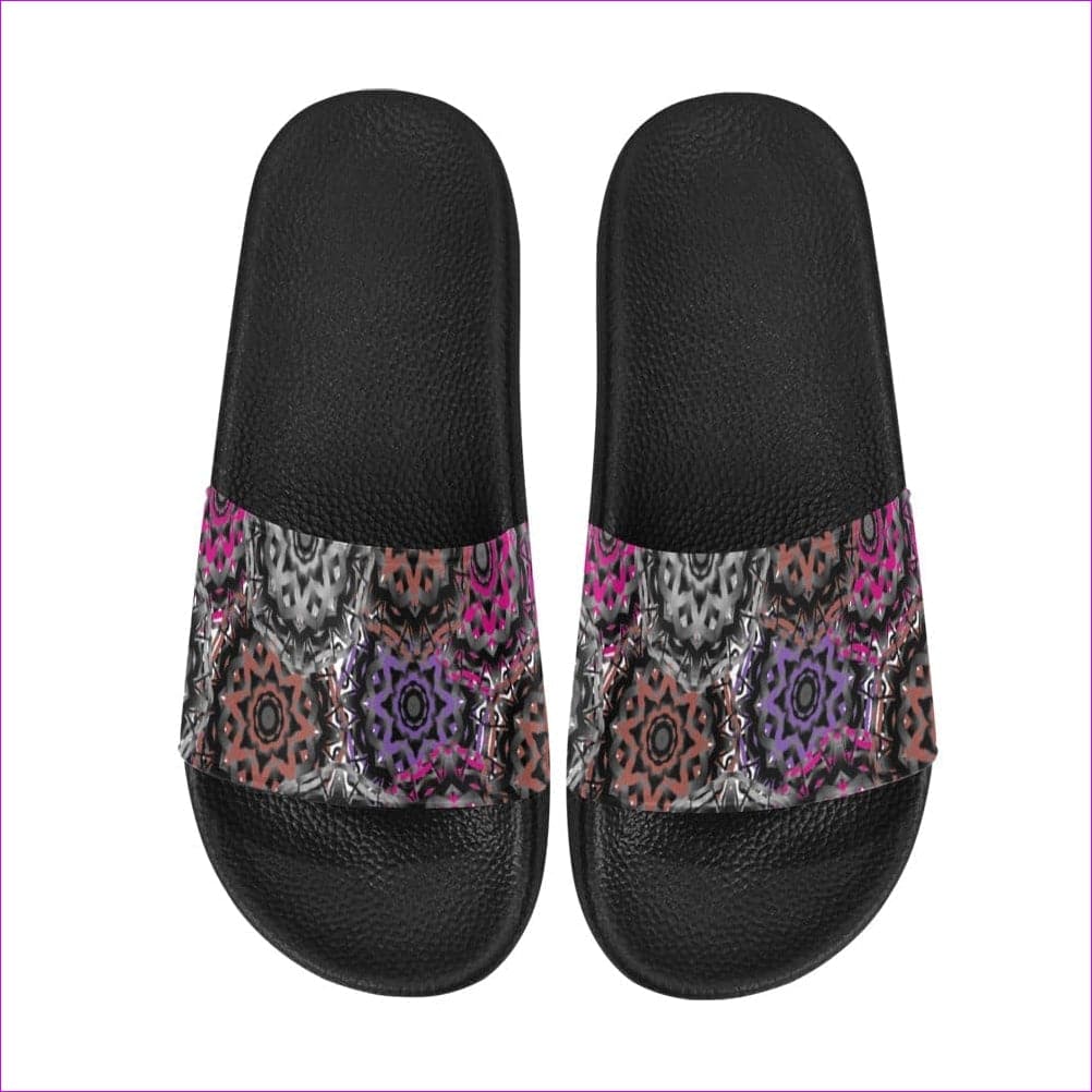 Mandala Graffiti Womens Slides - women's slides at TFC&H Co.