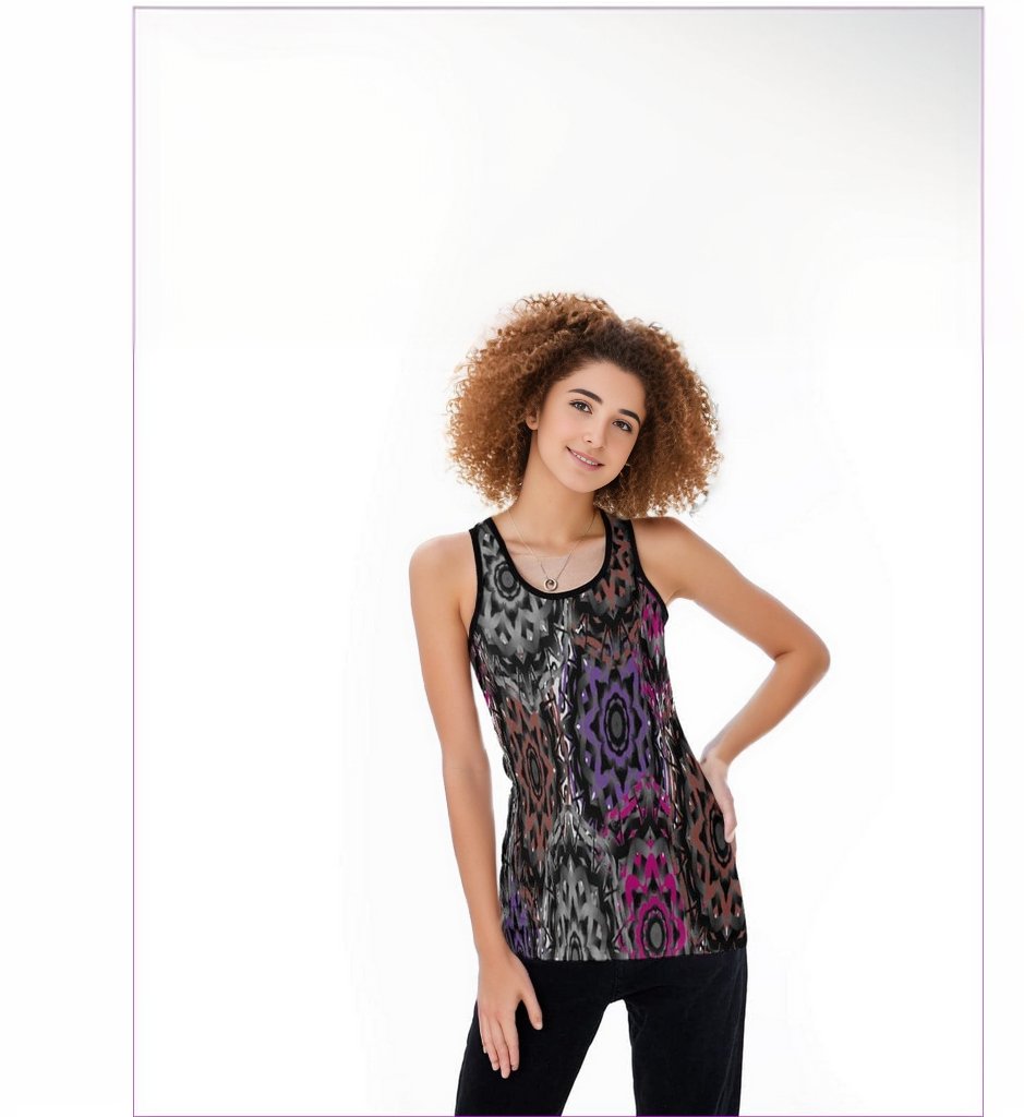 Mandala Grafitti Womens Hollow Back Tank Top - women's tank top at TFC&H Co.
