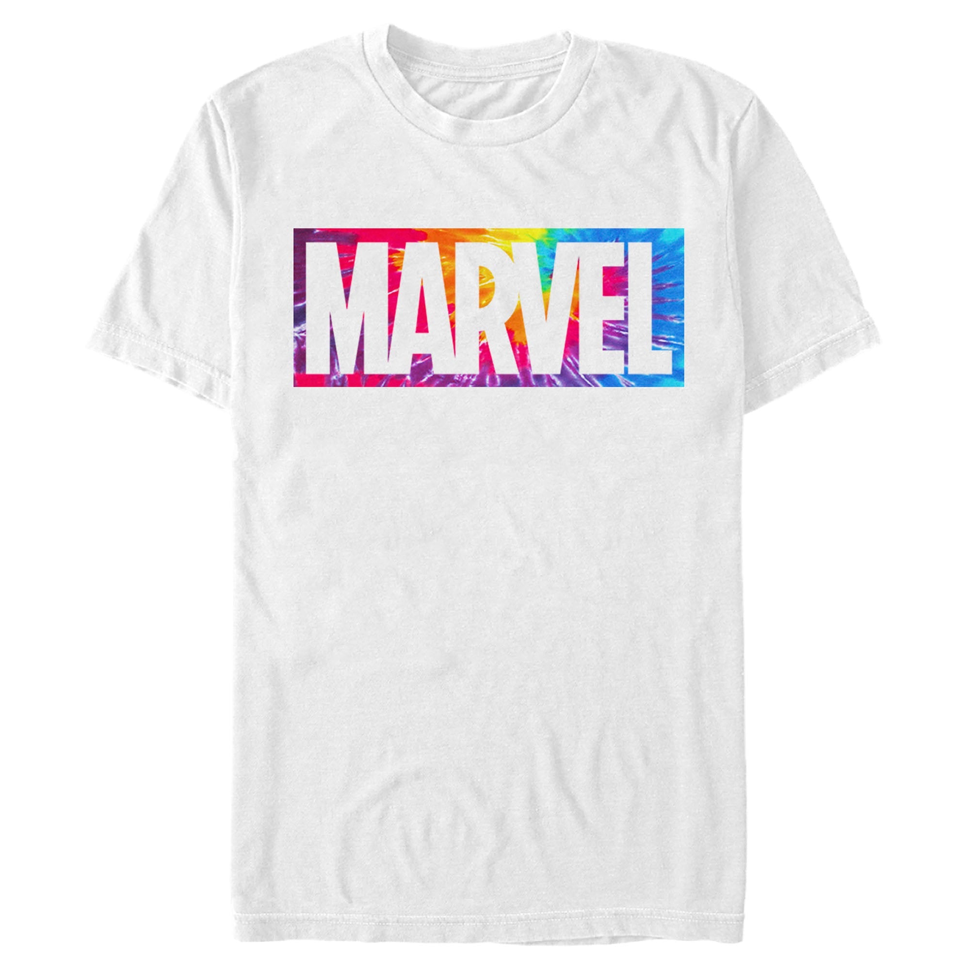 WHITE - Marvel Brick Tie-Dye T-Shirt - Ships from The US - Unisex T-Shirt at TFC&H Co.
