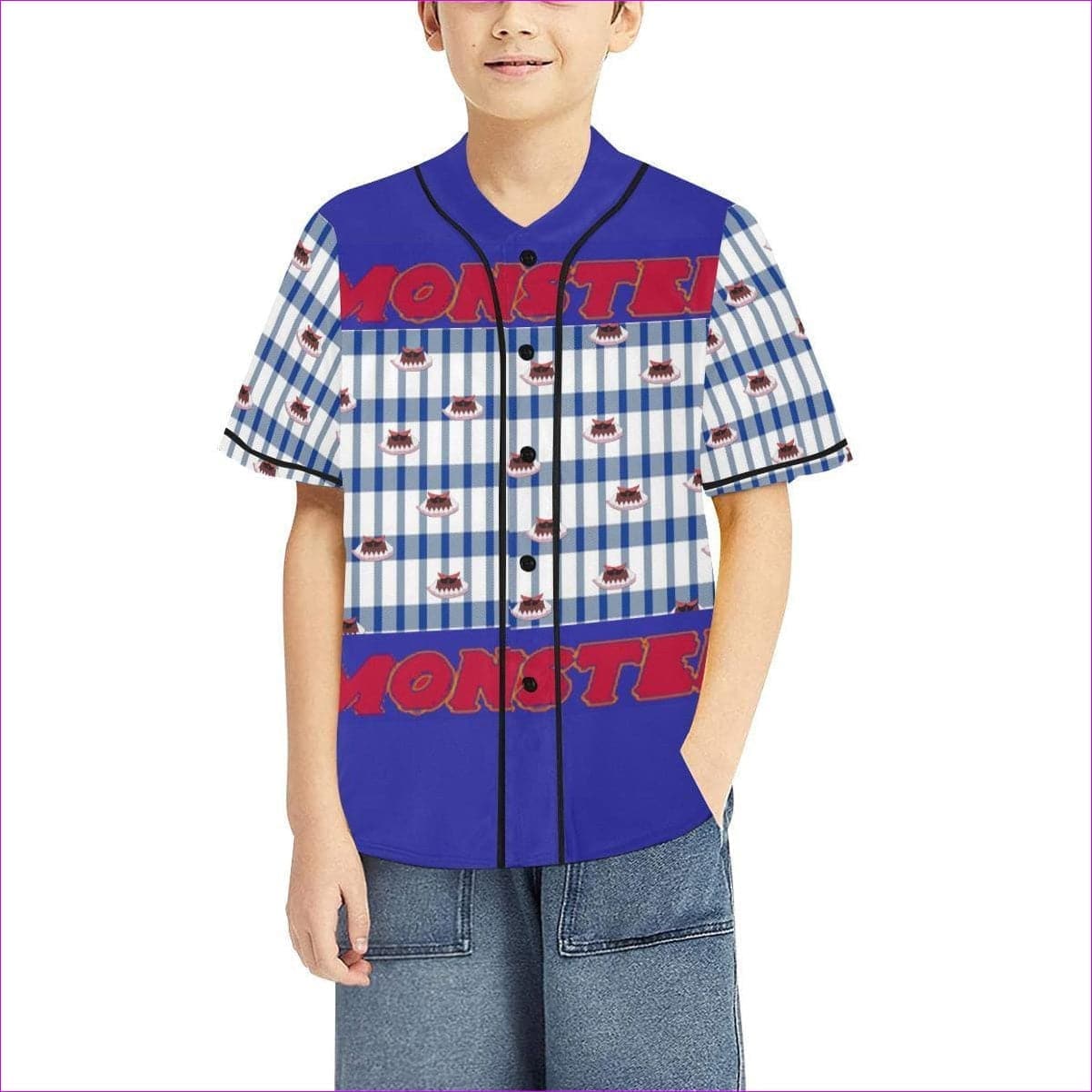 Monster Kids Kids Baseball Jersey - 3 options - kids tee at TFC&H Co.