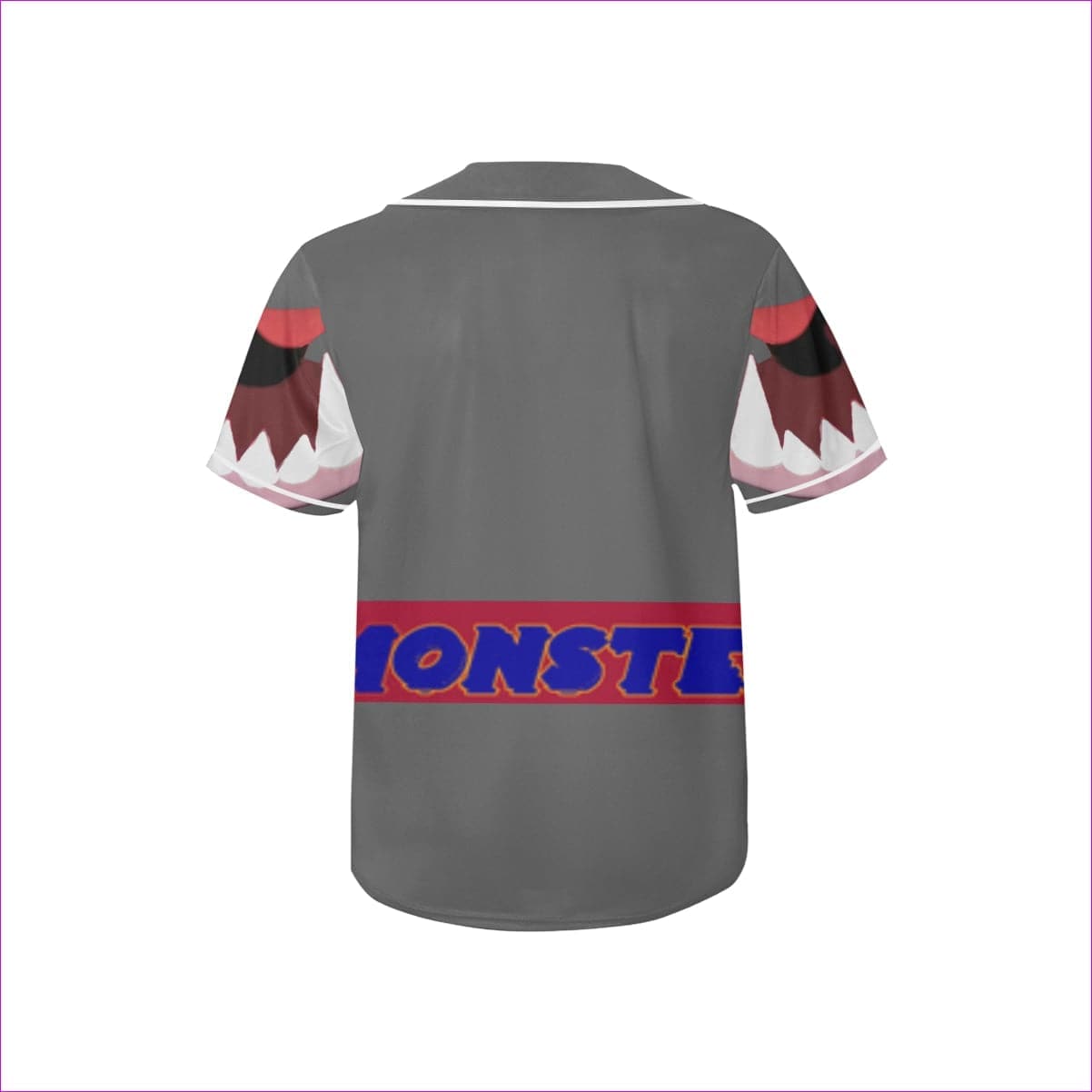 monster - blue Kid's All Over Print Baseball Jersey(ModelT50) Monster Kids Kids Baseball Jersey - 3 options - kids tee at TFC&H Co.