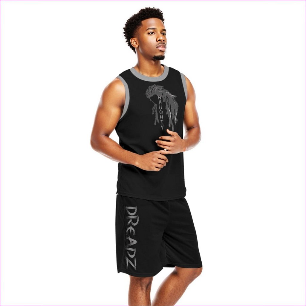 - Naughty Dreadz Men's Basketball Clothing Set - mens top & short set at TFC&H Co.