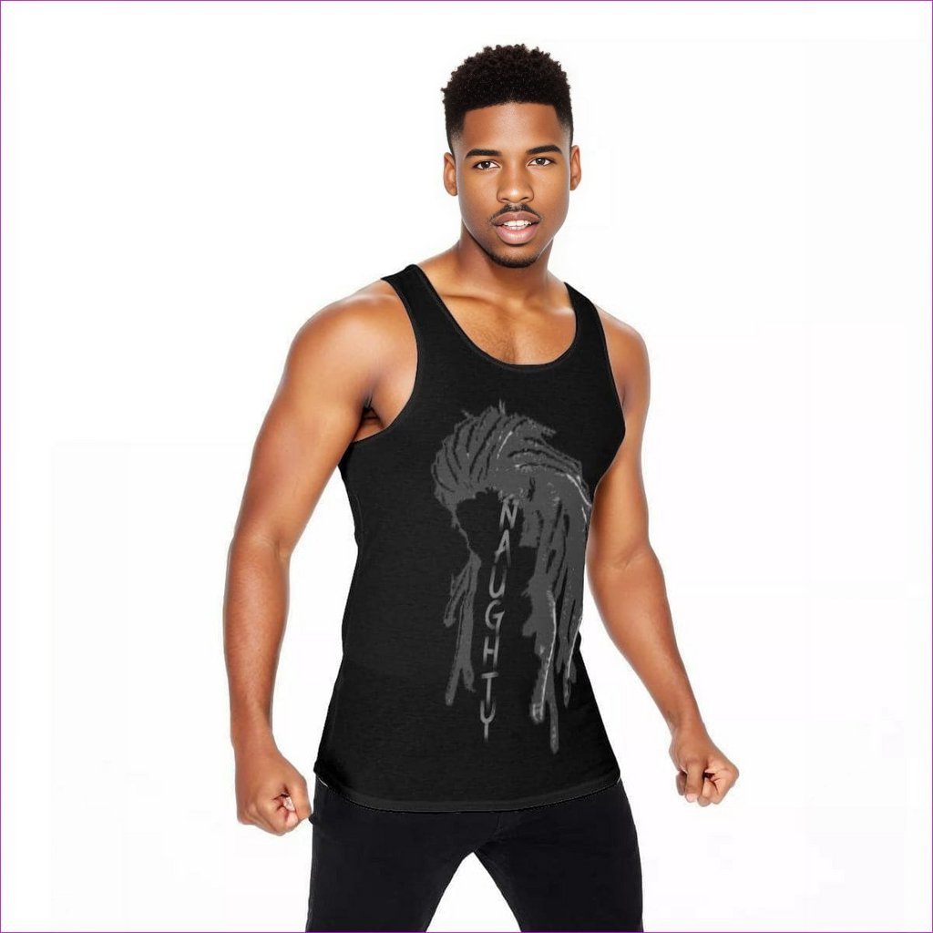 black Naughty Dreadz Men's Tank Top - men's tank top at TFC&H Co.