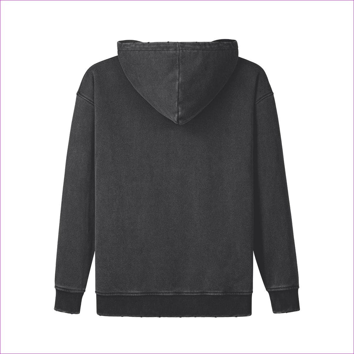 Naughty Dreadz Snow Wash Button Collar Hoodie - men's hoodie at TFC&H Co.