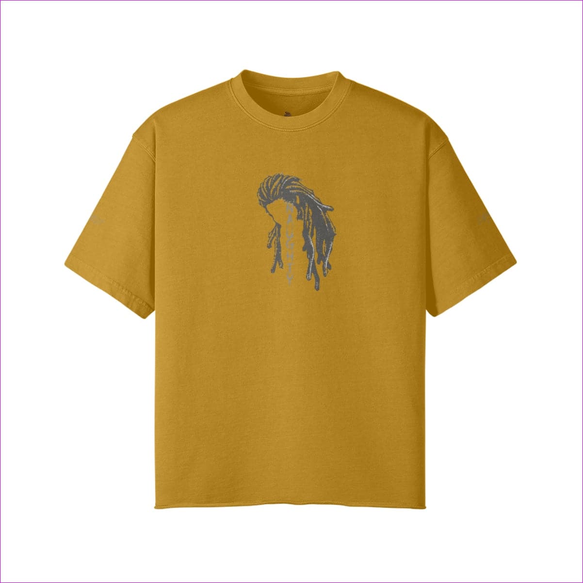 Vintage Yellow - Naughty Dreadz Washed Raw Edge T-shirt - 8 colors - mens t-shirt at TFC&H Co.