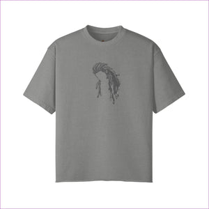 Light Gray - Naughty Dreadz Washed Raw Edge T-shirt - 8 colors - mens t-shirt at TFC&H Co.