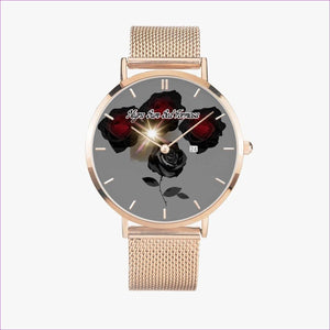 RoseGold - Nigra Sum Sed Formosa Stainless Steel Perpetual Calendar Quartz Watch - watch at TFC&H Co.