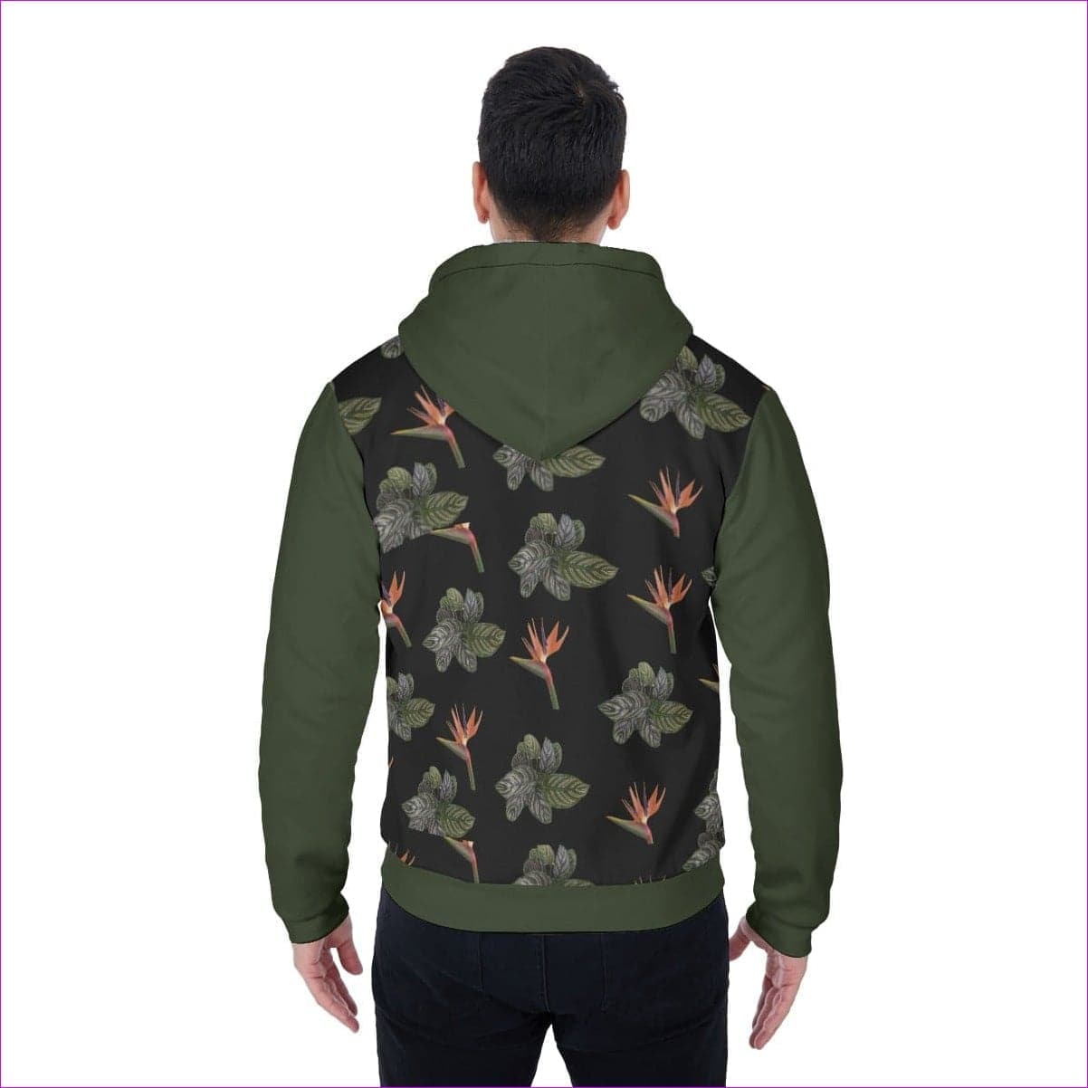 Paradise 2 Men's Sherpa Fleece Zip Up Hoodie - men's sherpa hoodie at TFC&H Co.