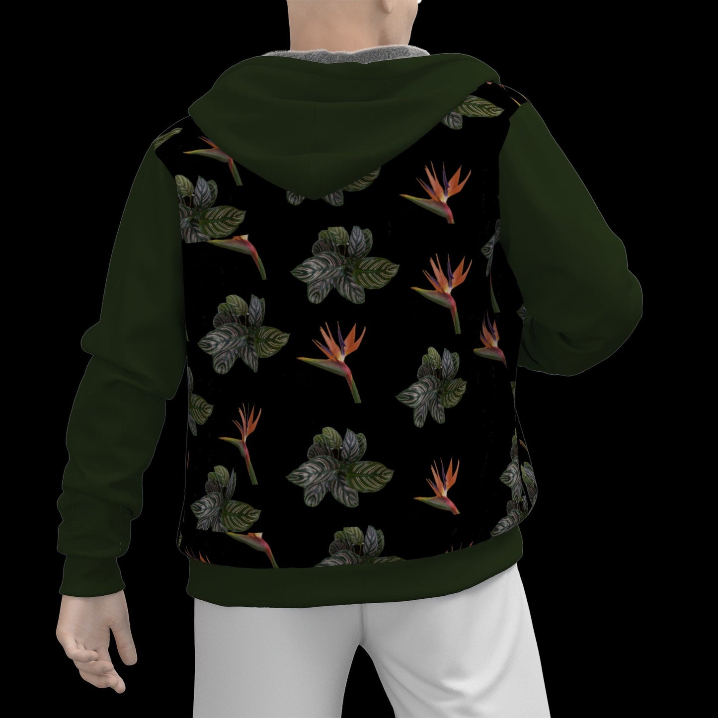 Paradise 2 Men's Sherpa Fleece Zip Up Hoodie - men's sherpa hoodie at TFC&H Co.