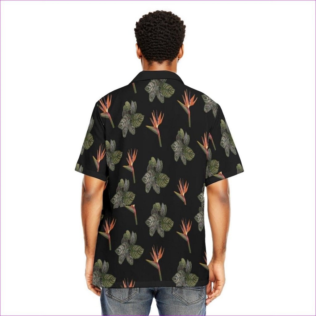 Paradise Men's Hawaiian Shirt With Button Closure - men's hawaiian shirt at TFC&H Co.