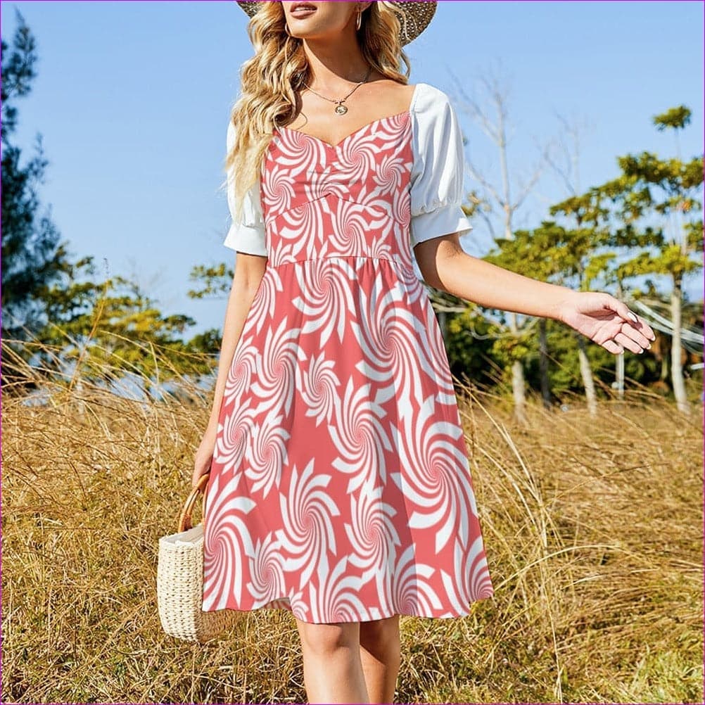 2XS White Pastel Candy Sweetheart Dress - women's dress at TFC&H Co.