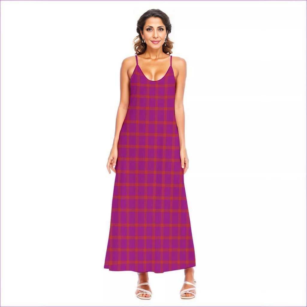 Perfusion Plaid Womens Sling Dress - women's dress at TFC&H Co.