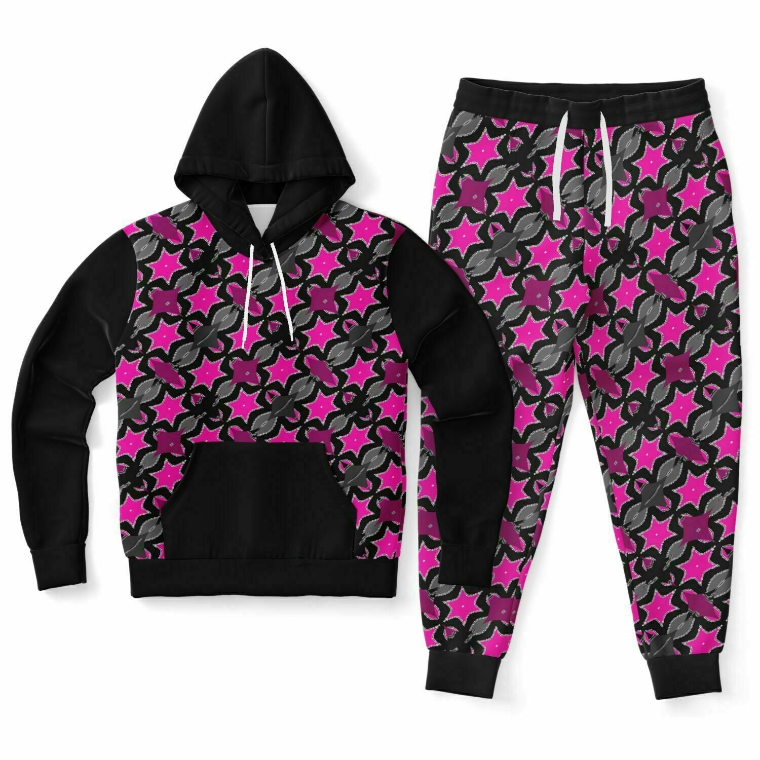 4XL - Pink Star Premium Women's Jogging Suit - Fashion Hoodie & Jogger - AOP at TFC&H Co.