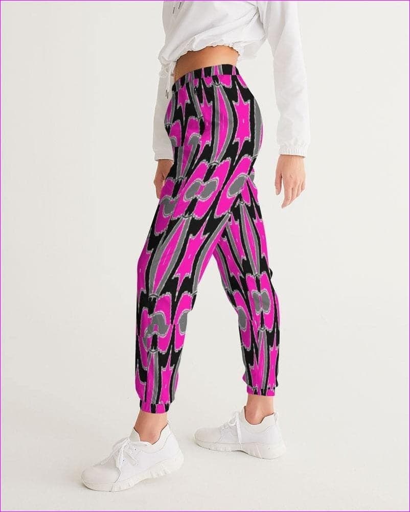 Pink Star Womens Track Pants - women's track pants at TFC&H Co.