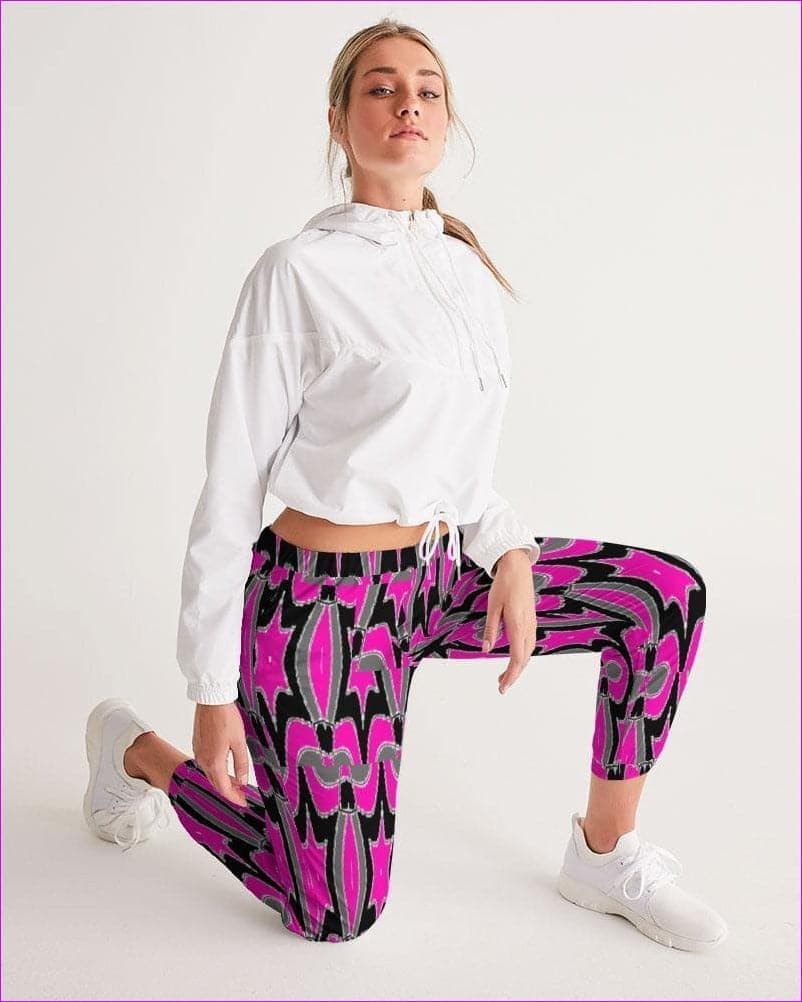 Pink Star Womens Track Pants - women's track pants at TFC&H Co.