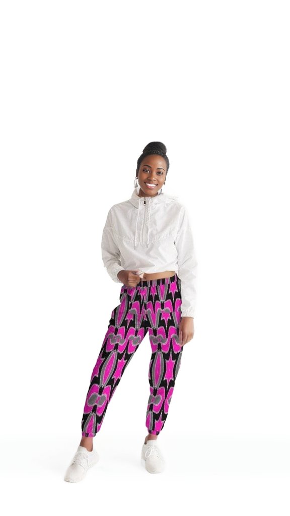 Pink Star Womens Track Pants - women's track pants at TFC&H Co.