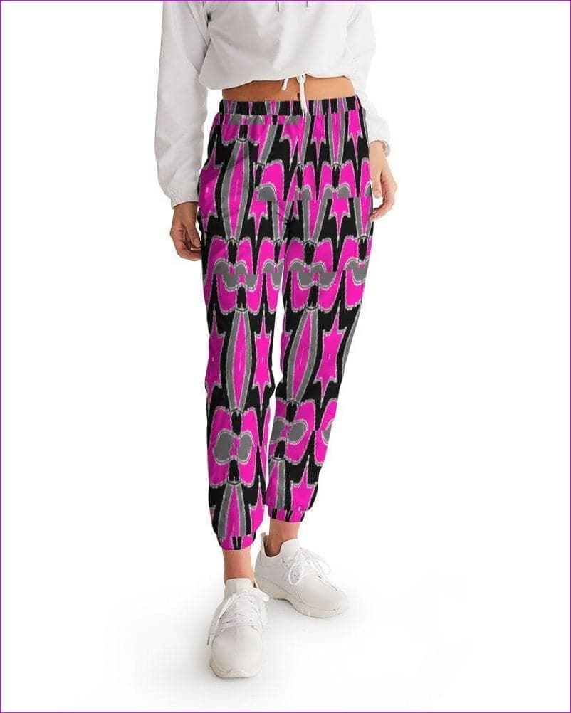 Pink Star Womens Track Pants - women's track pants at TFC&H Co.