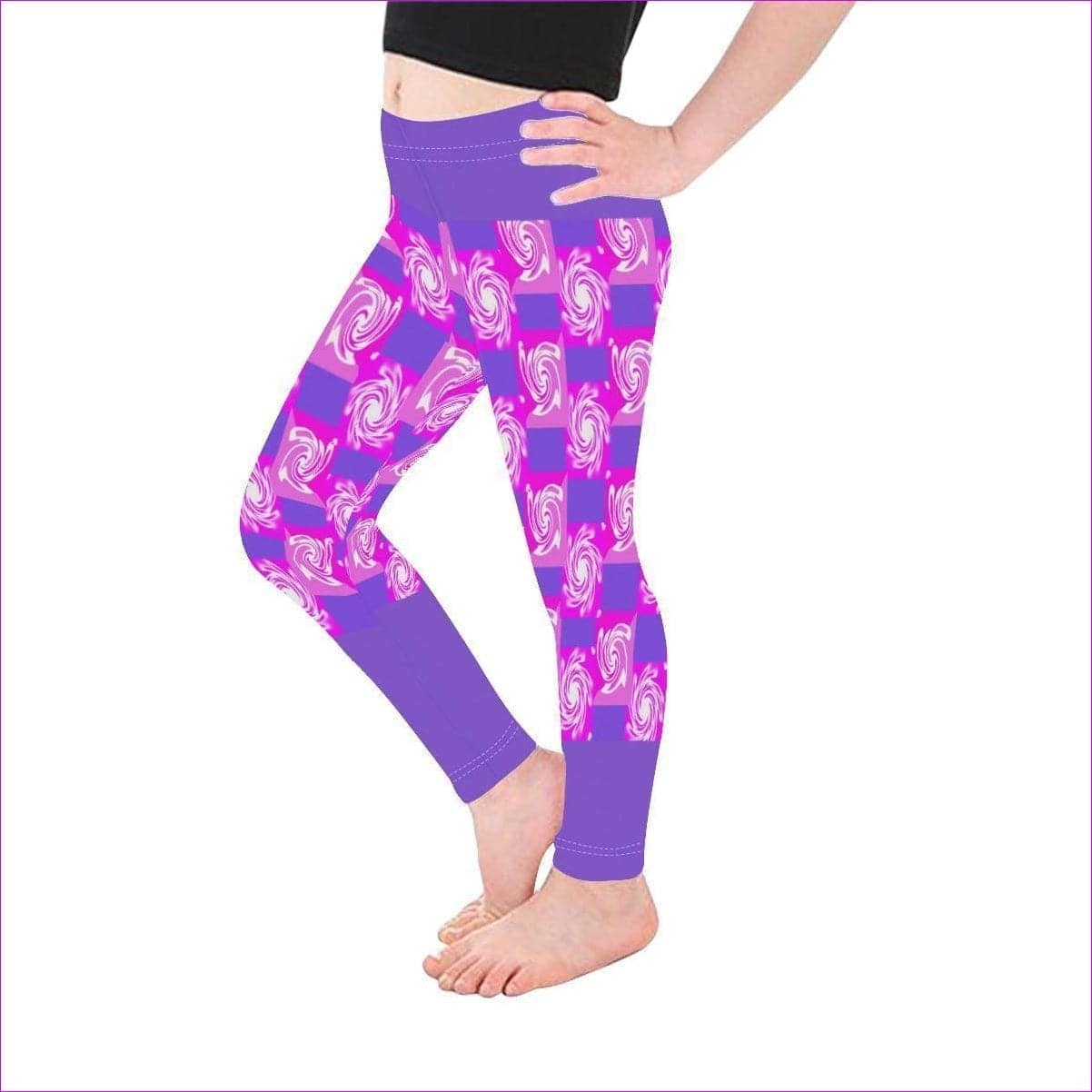 Pink Whirlwind Kids 2T - 6X Leggings - kids leggings at TFC&H Co.