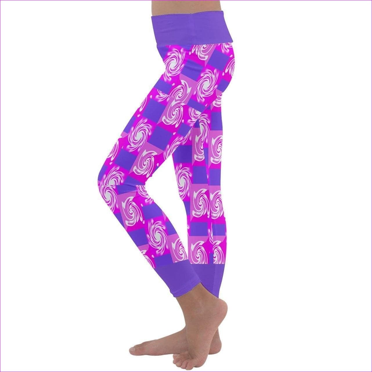 Pink Whirlwind Kids Lightweight Velour Leggings - kids leggings at TFC&H Co.
