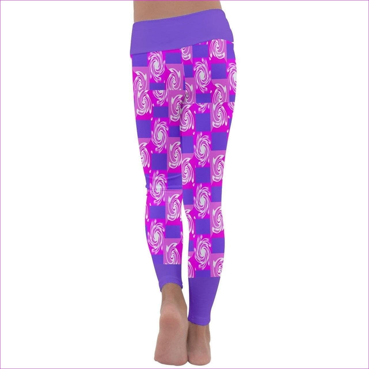 Pink Whirlwind Kids Lightweight Velour Leggings - kids leggings at TFC&H Co.