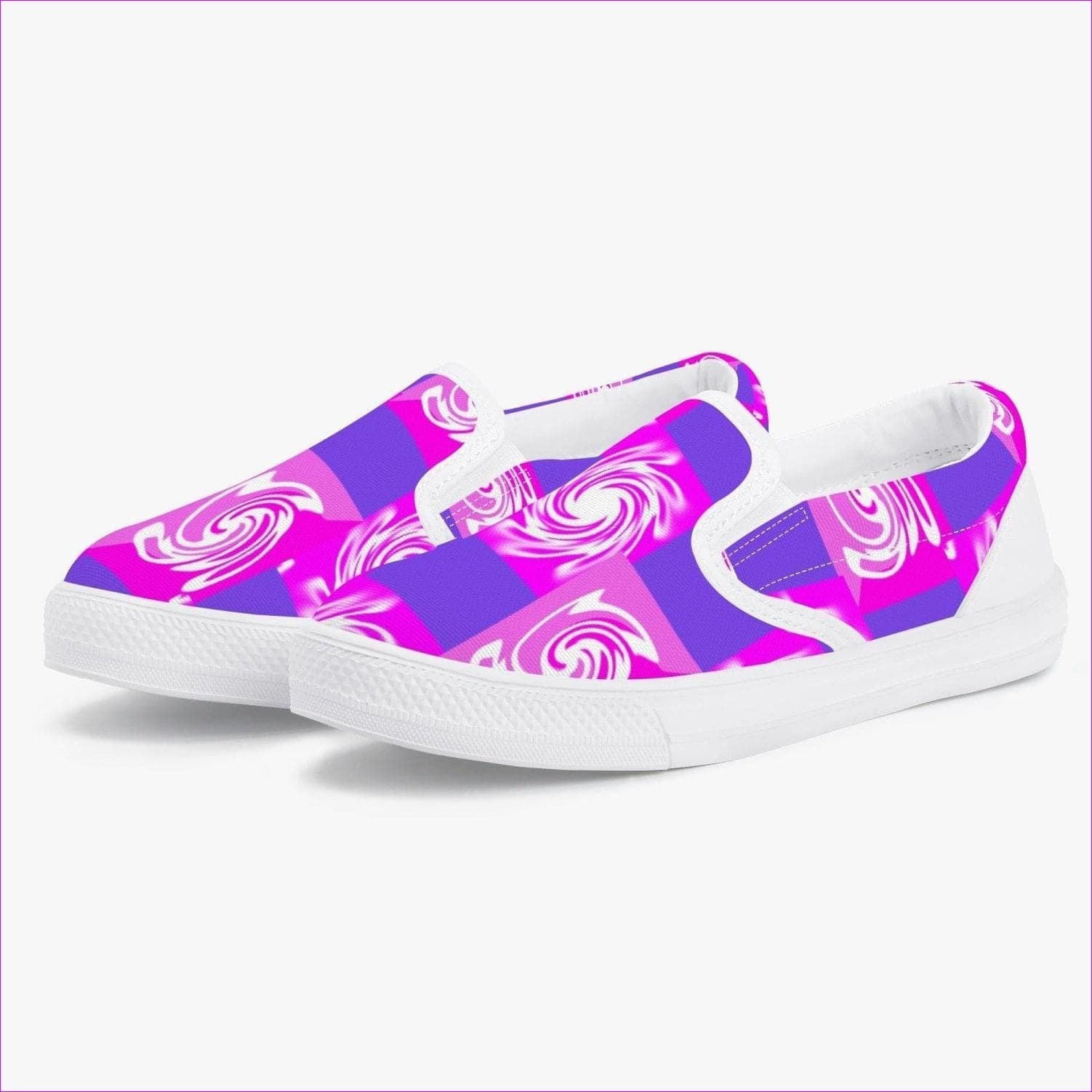 Youth3 EU34 - Pink Whirlwind Kids Slip-On Shoes - White - Kids Shoes at TFC&H Co.