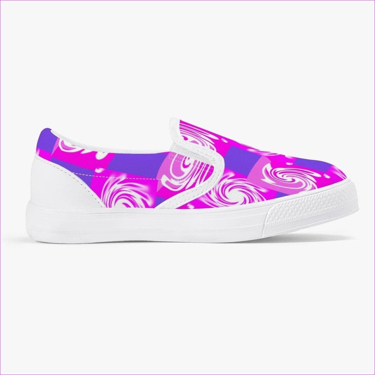 Pink Whirlwind Kids Slip-On Shoes - White - Kids Shoes at TFC&H Co.