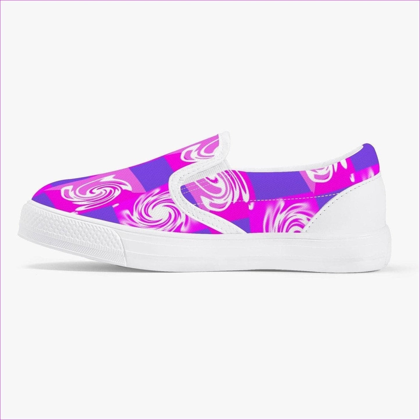 Pink Whirlwind Kids Slip-On Shoes - White - Kids Shoes at TFC&H Co.