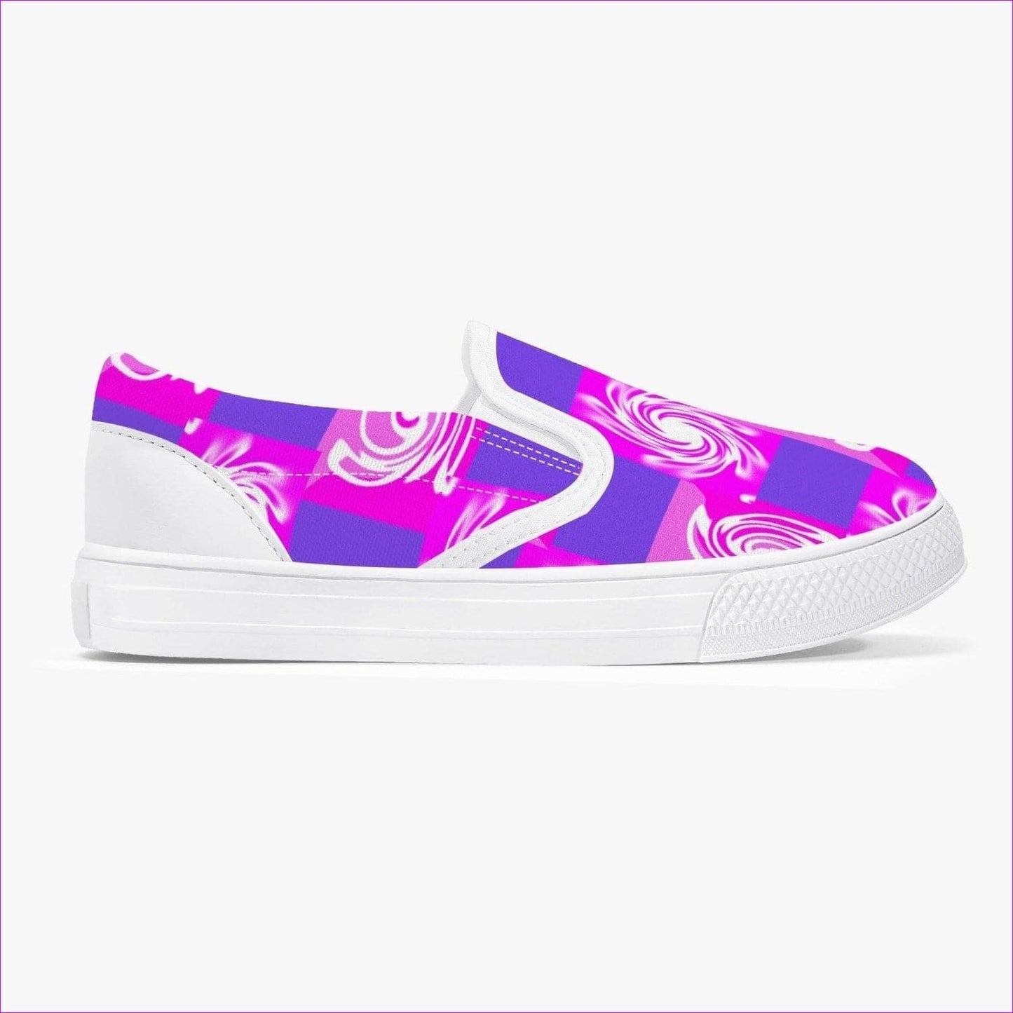Pink Whirlwind Kids Slip-On Shoes - White - Kids Shoes at TFC&H Co.
