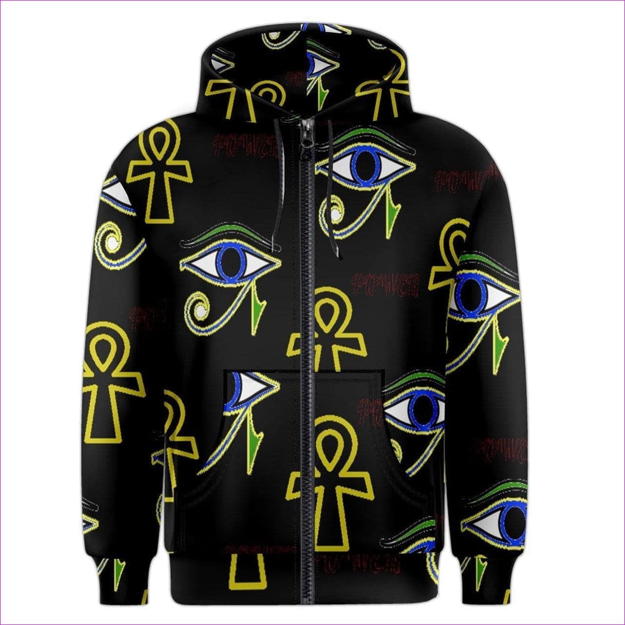 Power Clothing Men's Zipper Hoodie - Men's Hoodie at TFC&H Co.
