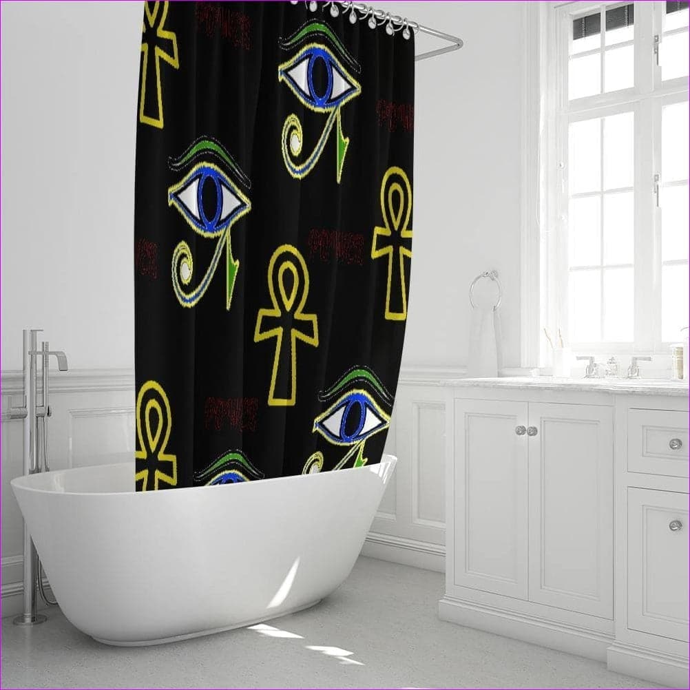 Power Home Shower Curtain 72"x72" - shower curtain at TFC&H Co.