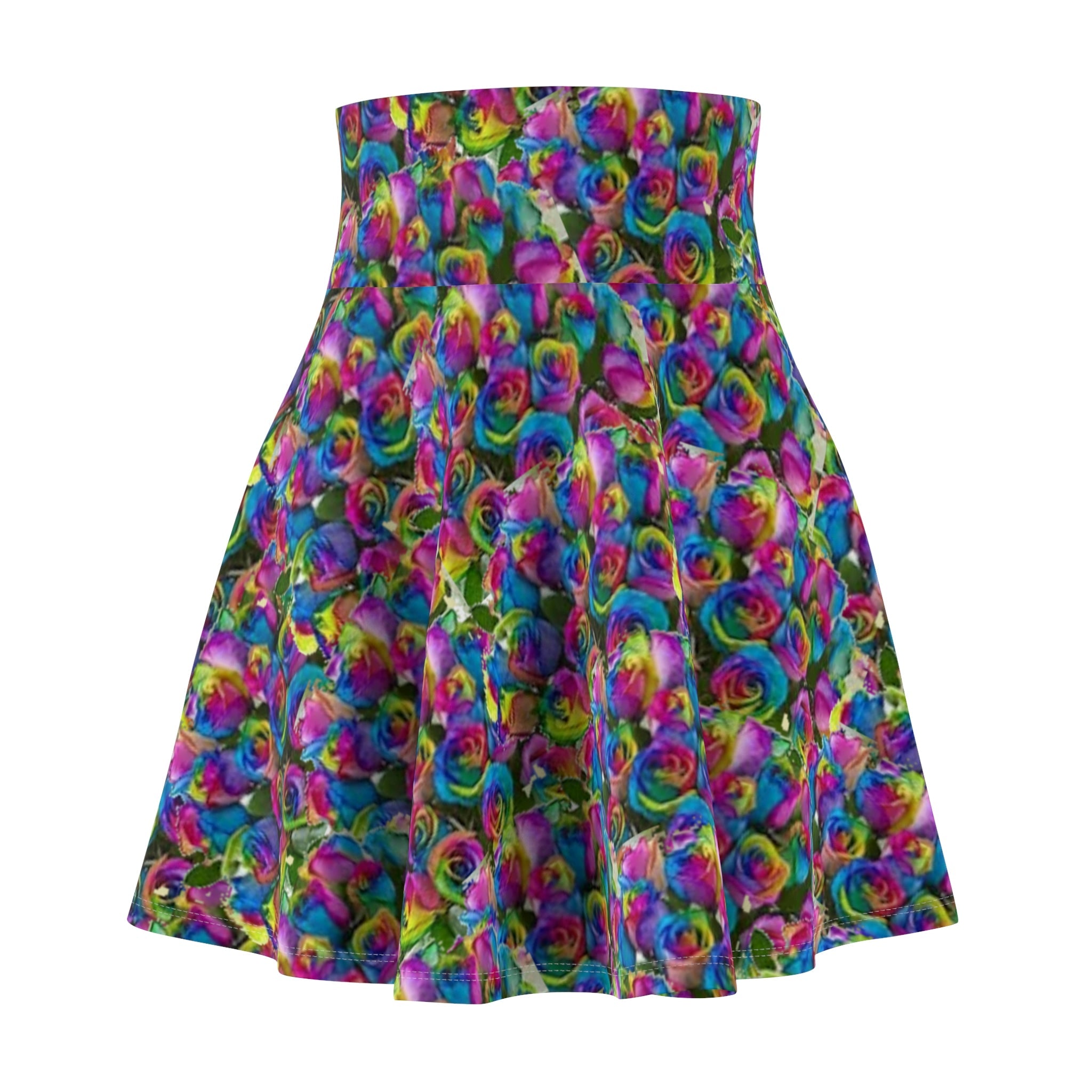- Psy-Rose Women's Skater Skirt Voluptuous (+) Size Available - womens skirt at TFC&H Co.