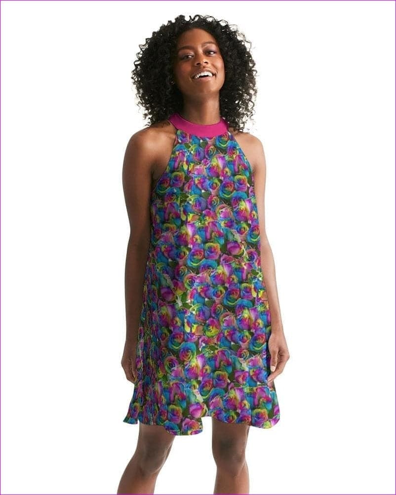 Psy-Rose Womens Halter Dress - women's dress at TFC&H Co.