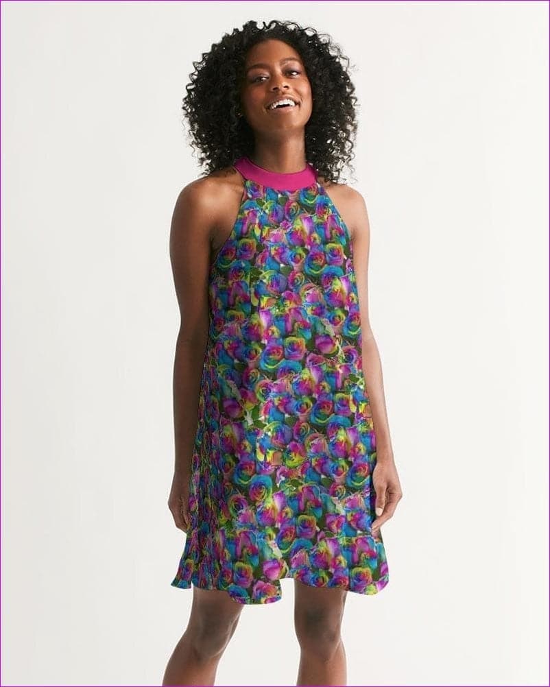 Psy-Rose Womens Halter Dress - women's dress at TFC&H Co.