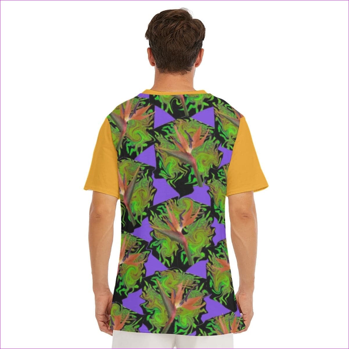 Psychedelic Paradise Men's O-Neck T-Shirt | 100% Cotton - men's t-shirt at TFC&H Co.